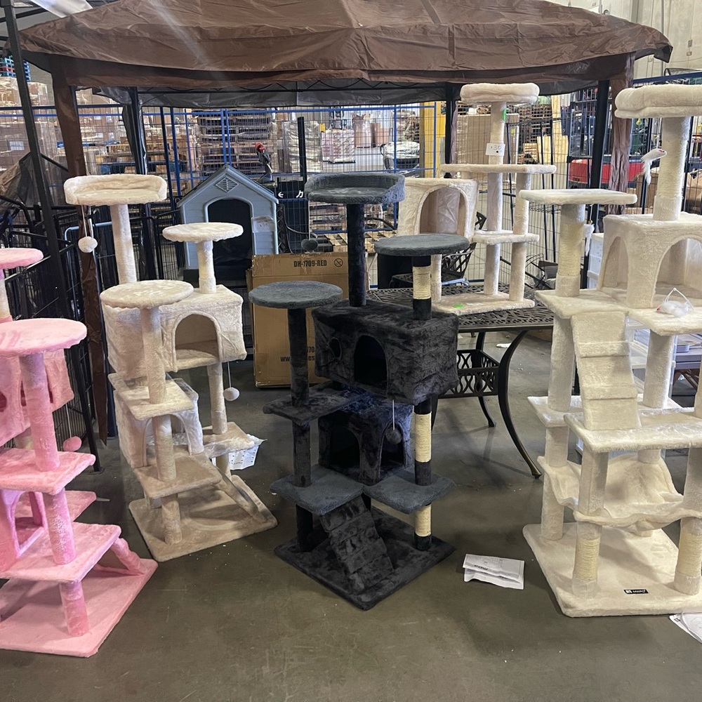 Multi-Level Cat Tree Tower in Grey, Beige(Cream) or Navy Blue